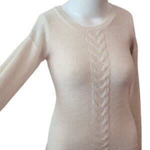 [Joe Fresh] Cream Cable Knit Sweater - Size S